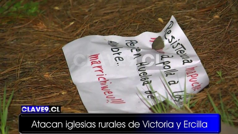 Investigan ataques incendiarios contra tres iglesias en Victoria y Ercilla