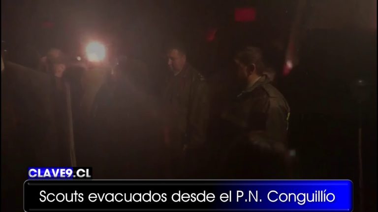 Evacúan a 72 boy scouts afectados por temporal en el parque nacional Conguillío
