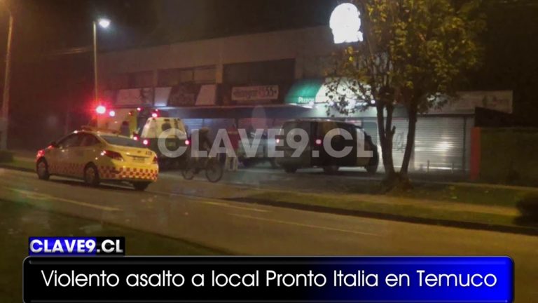 Continúan los asaltos de encapuchados armados en Temuco: Anoche fueron 4 locales