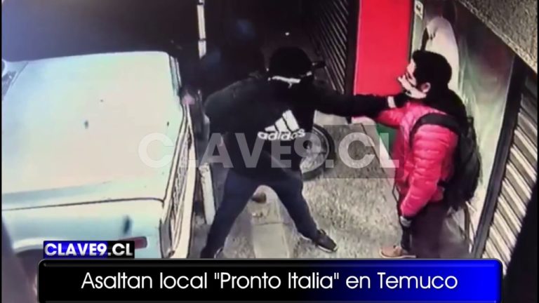 Con videos de cámaras de seguridad buscan a banda que causa temor entre comerciantes de Temuco