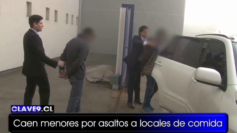 Detienen a dos menores y un adulto por violentos asaltos a locales de comida en Temuco