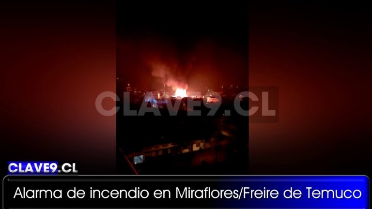 Incendio consumió una vivienda en calle Miraflores de Temuco