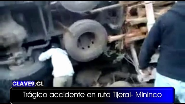 Dos personas fallecen en accidentes ocurridos en Tijeral y Cholchol