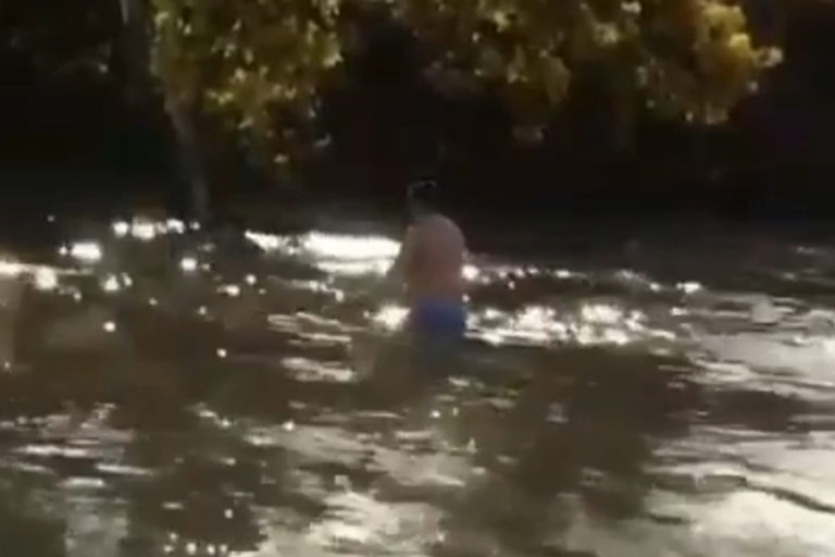 Carabinero rescató a embarazada que se lanzó al río Rehue en Angol