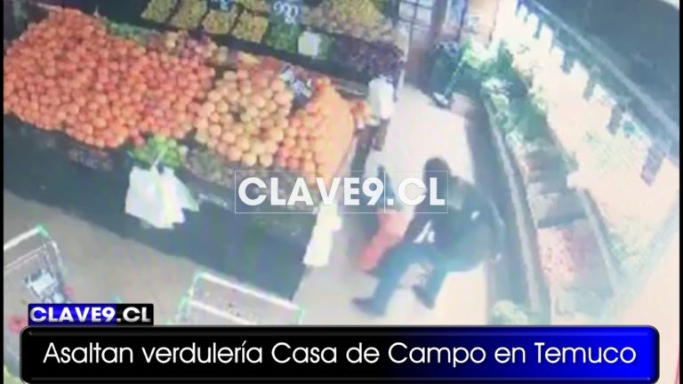 Conocida verdulería de Temuco sufrió violento asalto cuando abría sus puertas