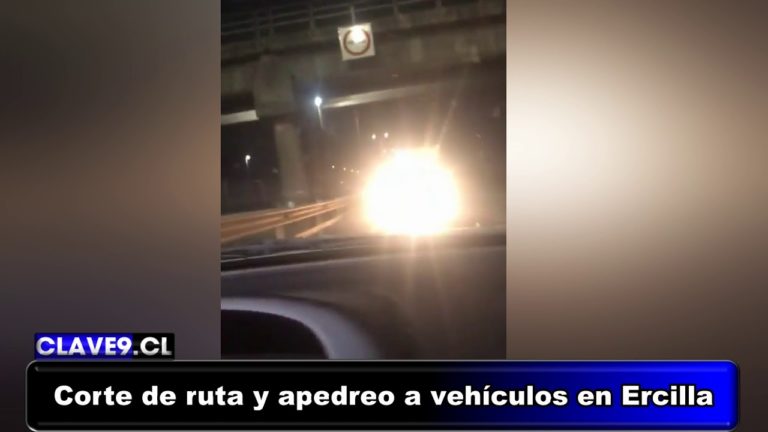 Registran momentos de terror de familia en medio de disturbios ocurridos en Ercilla
