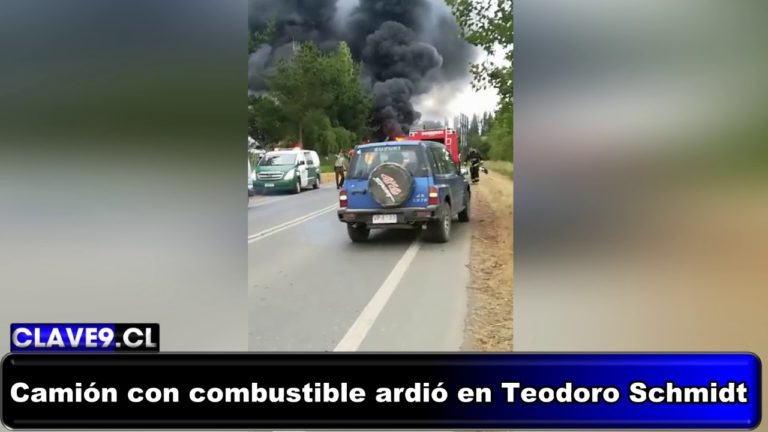 Camión con combustible ardió en Teodoro Schmidt