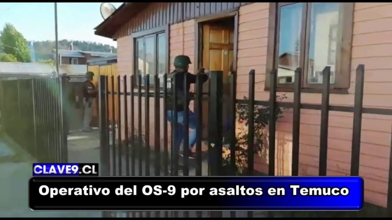 OS-9 de Carabineros realizó operativo por asalto armado a familia en Temuco