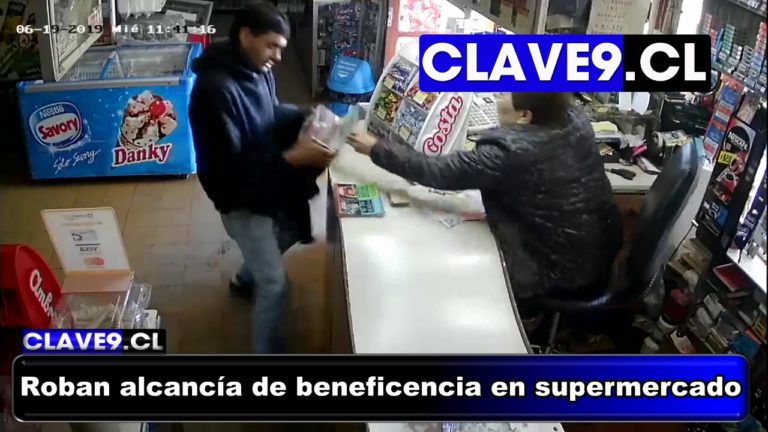 Captan robo de alcancía del Hogar de Cristo en supermercado de Angol