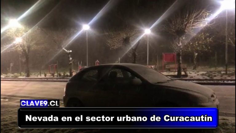 Registran nevadas en diversas comunas de La Araucanía