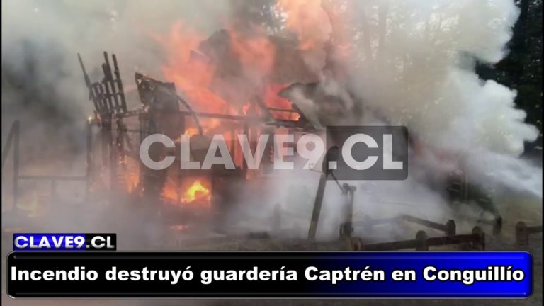 Ardió la guardería Captrén al interior del parque nacional Conguillío