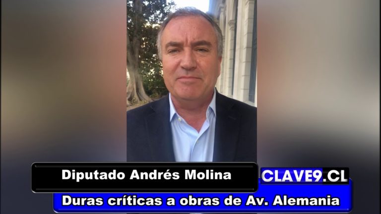 Andrés Molina: “Me da vergüenza la terminación de los trabajos de Avenida Alemania”
