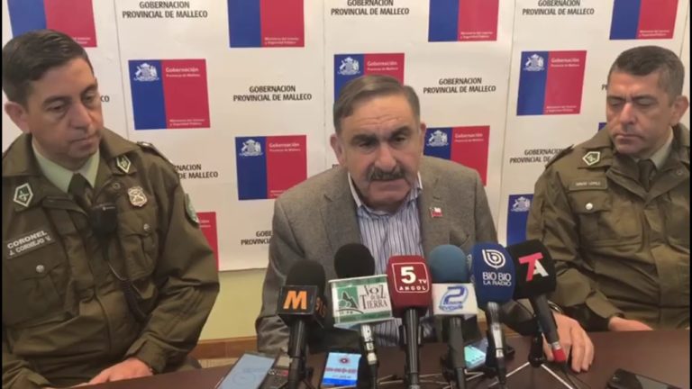 Reporte de la situación en Malleco este lunes 21 de octubre
