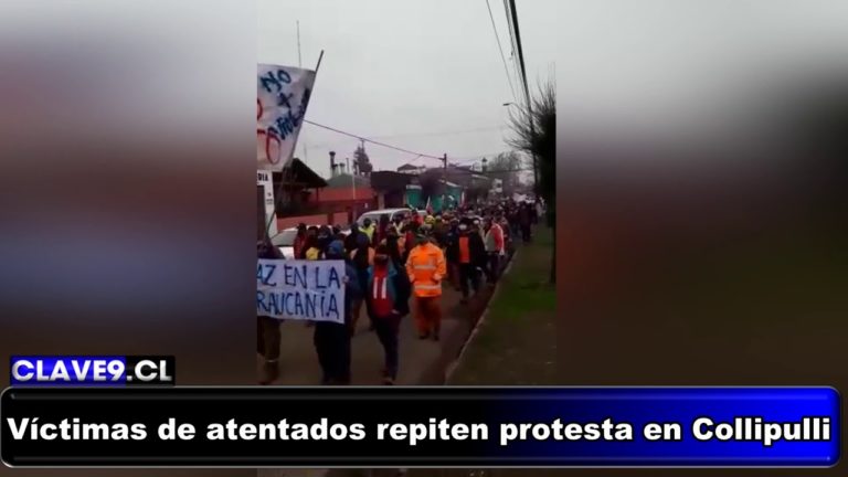Víctimas de atentados se vuelven a movilizar solicitando que autoridades detengan la violencia en La Araucanía