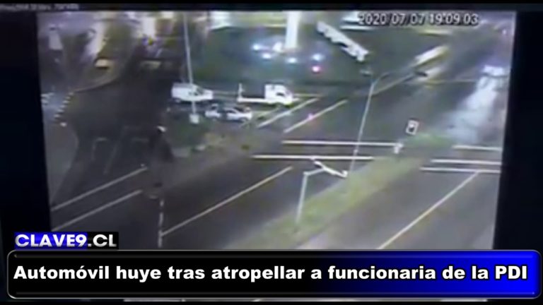Buscan a conductor que huyó tras atropellar a funcionaria de la PDI en avenida Caupolicán de Temuco