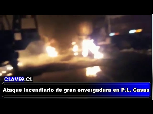 Ataque incendiario destruyó gran cantidad de camiones, retroexcavadoras y un inmueble en empresa de Padre Las Casas