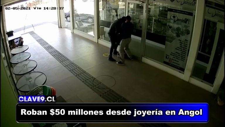 Roban $50 millones en oro y dinero en efectivo desde una joyería en Angol