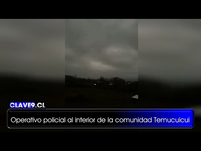 Operativo policial fue repelido a balazos al interior de la comunidad Temucuicui