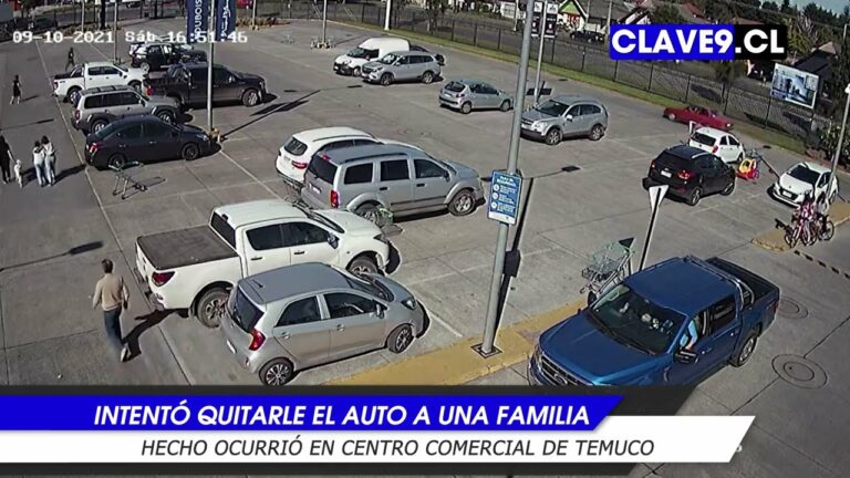 Declaran culpable a sujeto que intentó asaltar a una familia en centro comercial de Temuco