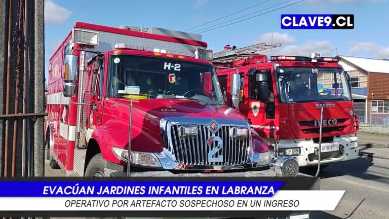 Realizan operativo por artefacto sospechoso en jardín infantil de Labranza