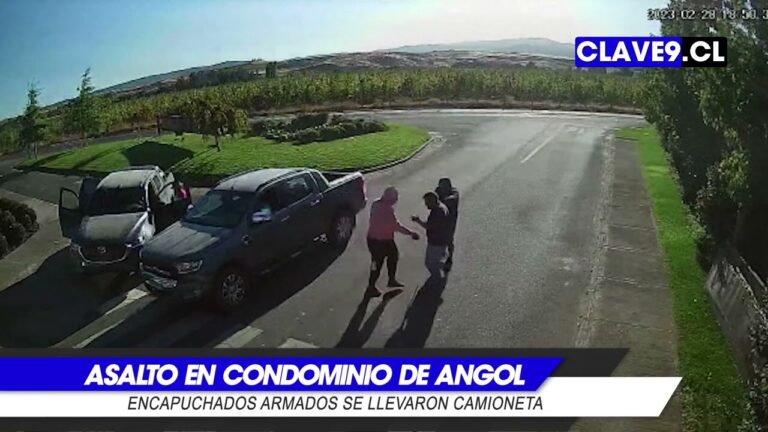 Dos camionetas fueron robadas en violentos asaltos a mano armada de encapuchados en Angol