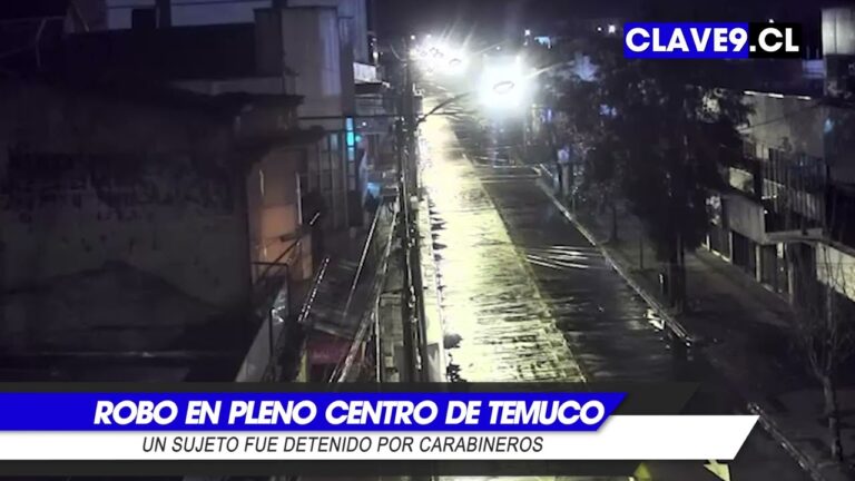 Carabineros frustran robo en galería ubicada en pleno centro de Temuco