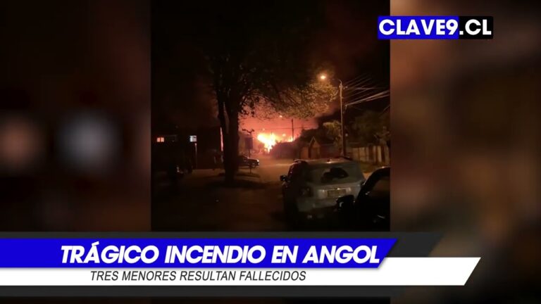Tragedia en Angol: Tres menores fallecen en devastador incendio