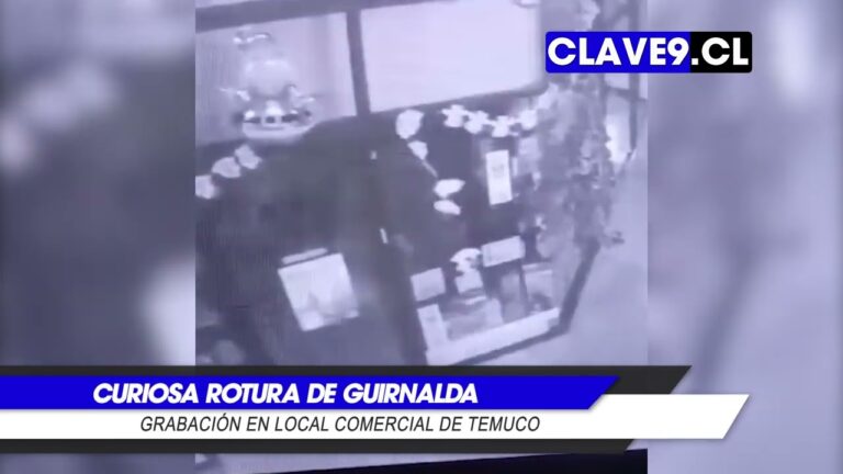 Comerciante de Temuco grabó curioso movimiento de objetos al interior de su local