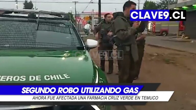 Nuevo robo frustrado utilizando gas termina con un sujeto detenido en Temuco