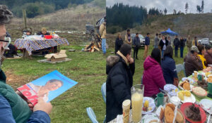 Imágenes obtenidas durante actividad de proyecto de riego en Vilcún
