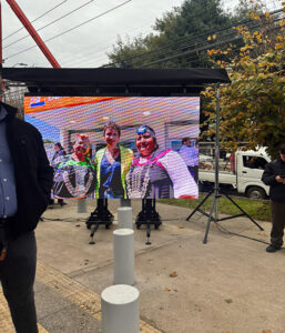 Imagen obtenida durante la apertura de la sucursal de Banco Estado en Labranza