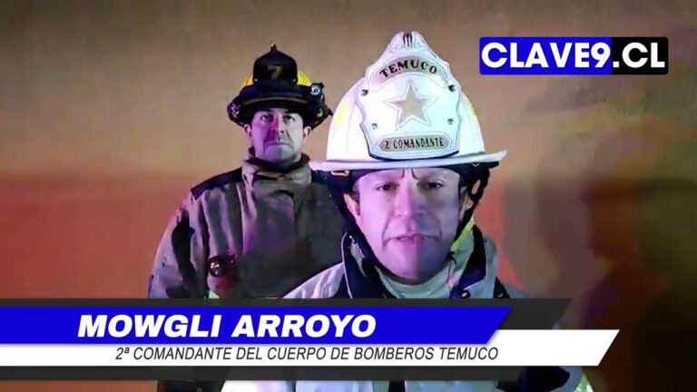 Incendio estructural afectó a dos viviendas en el sector Pueblo Nuevo de Temuco